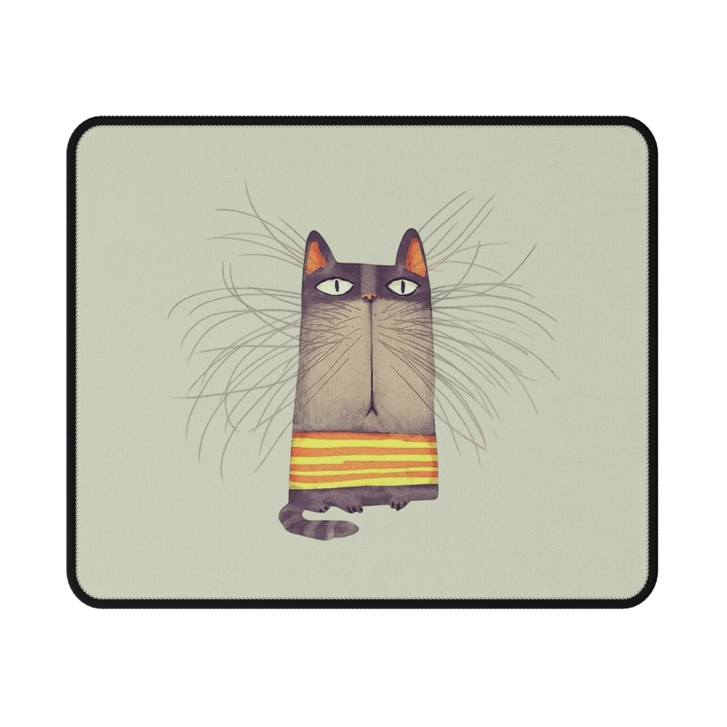 Cute Grumpy Cat Mouse Pad — Non‑Slip Gaming Desk Pad