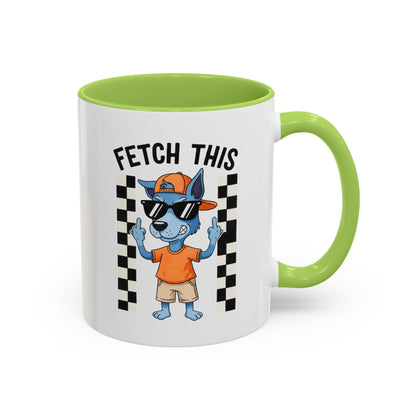Fetch This Coffee Mug — Funny Dog Cartoon Accent Mug (11/15oz)