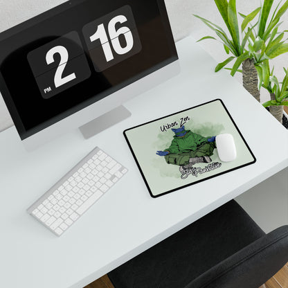 Urban Zen Skateboard Turtle Desk Mat — Stay Positive Gaming Mousepad