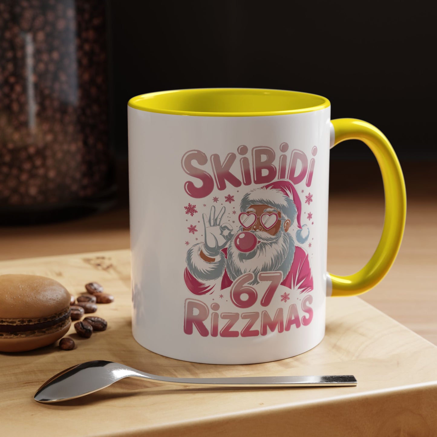Skibidi Rizzmas Coffee Mug — Funny Santa Holiday Accent Mug (11/15oz)