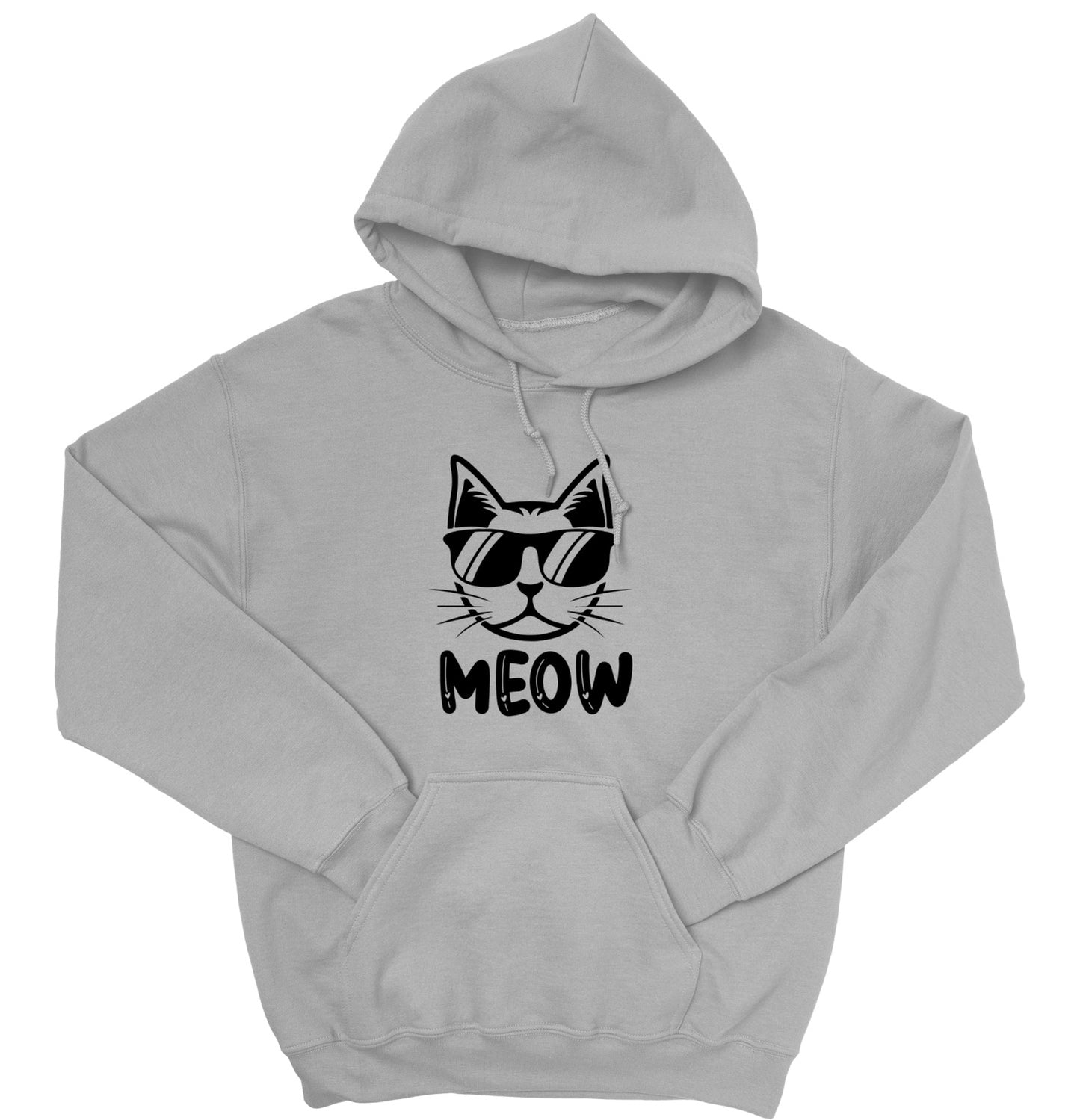 Cool Cat Unisex Hoodie – MEOW Sweatshirt for Cat Lovers