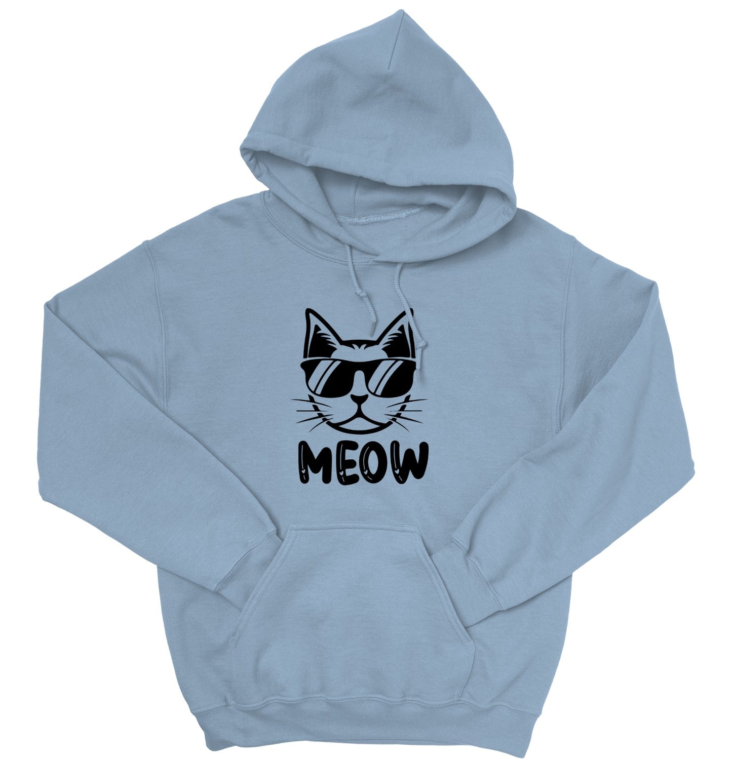 Cool Cat Unisex Hoodie – MEOW Sweatshirt for Cat Lovers