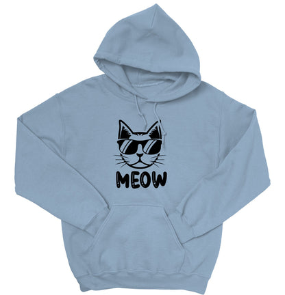 Cool Cat Unisex Hoodie – MEOW Sweatshirt for Cat Lovers
