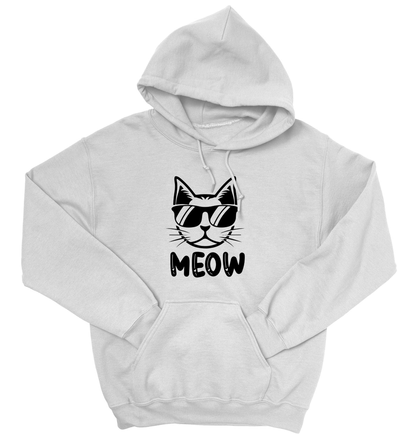 Cool Cat Unisex Hoodie – MEOW Sweatshirt for Cat Lovers