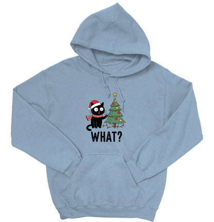 Funny Christmas Cat Unisex Hoodie – Cute Holiday Sweatshirt