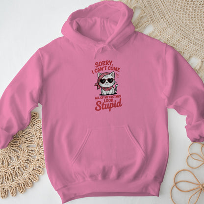 Sorry I Can’t Come Cat Women Hoodie