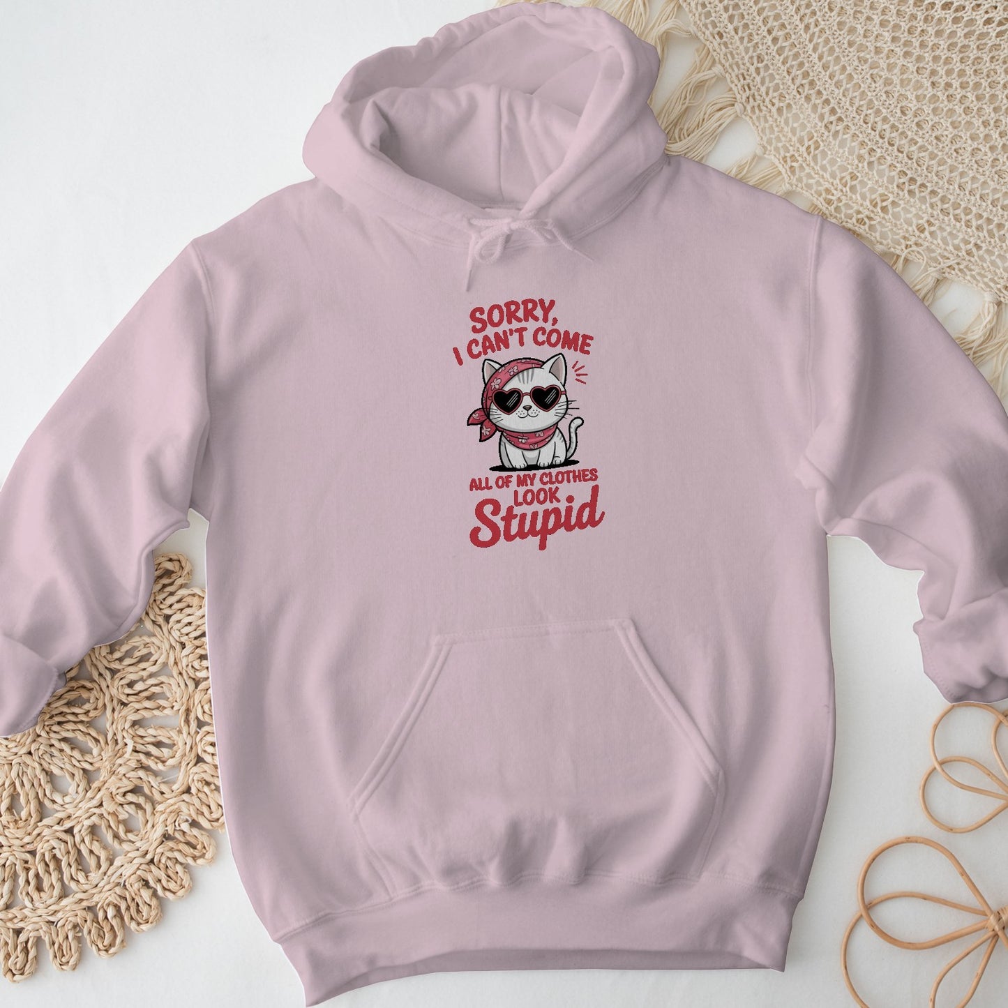 Sorry I Can’t Come Cat Women Hoodie