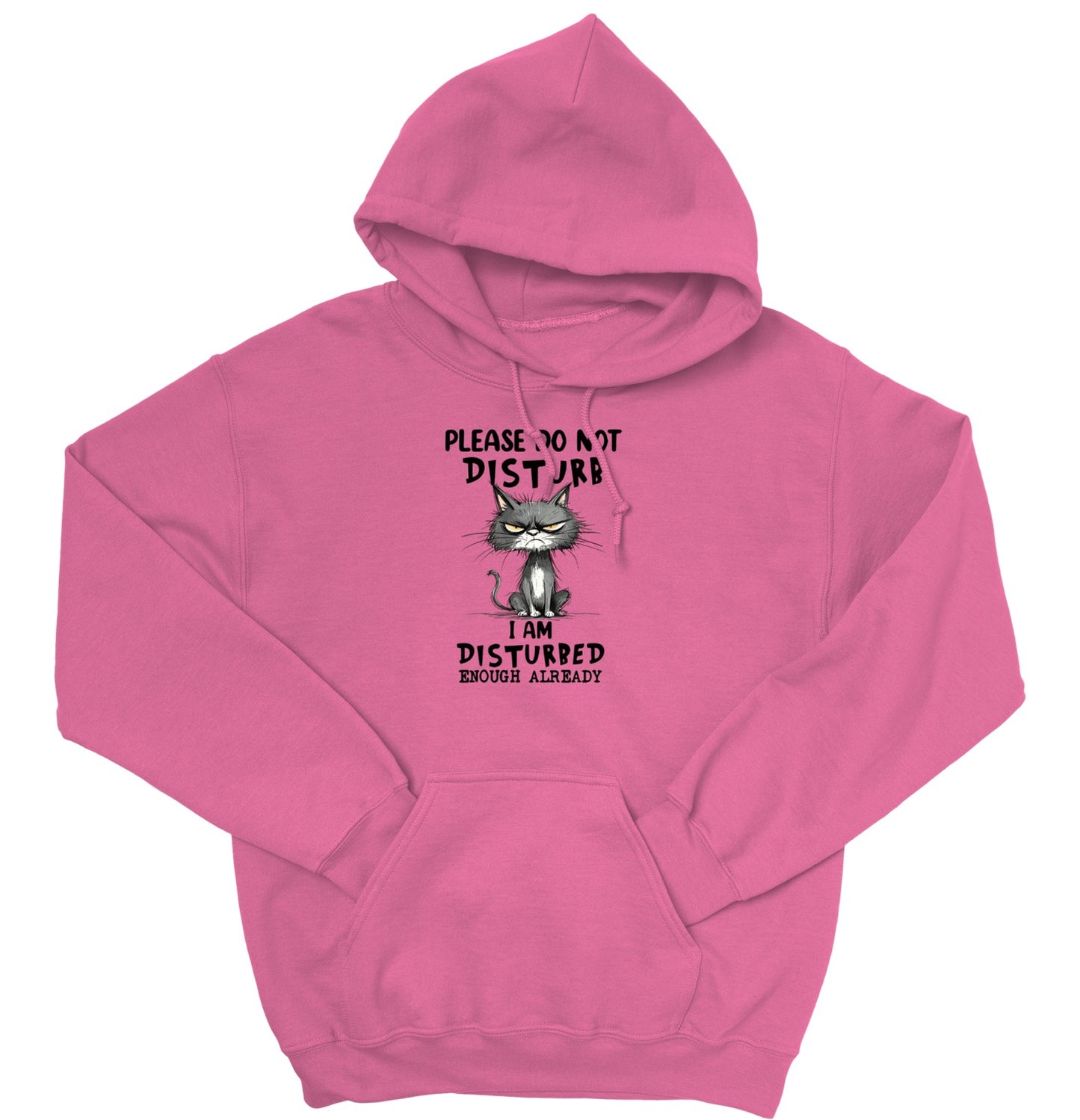 Please Do Not Disturb Cat Unisex Hoodie – Funny Grumpy Sweatshirt