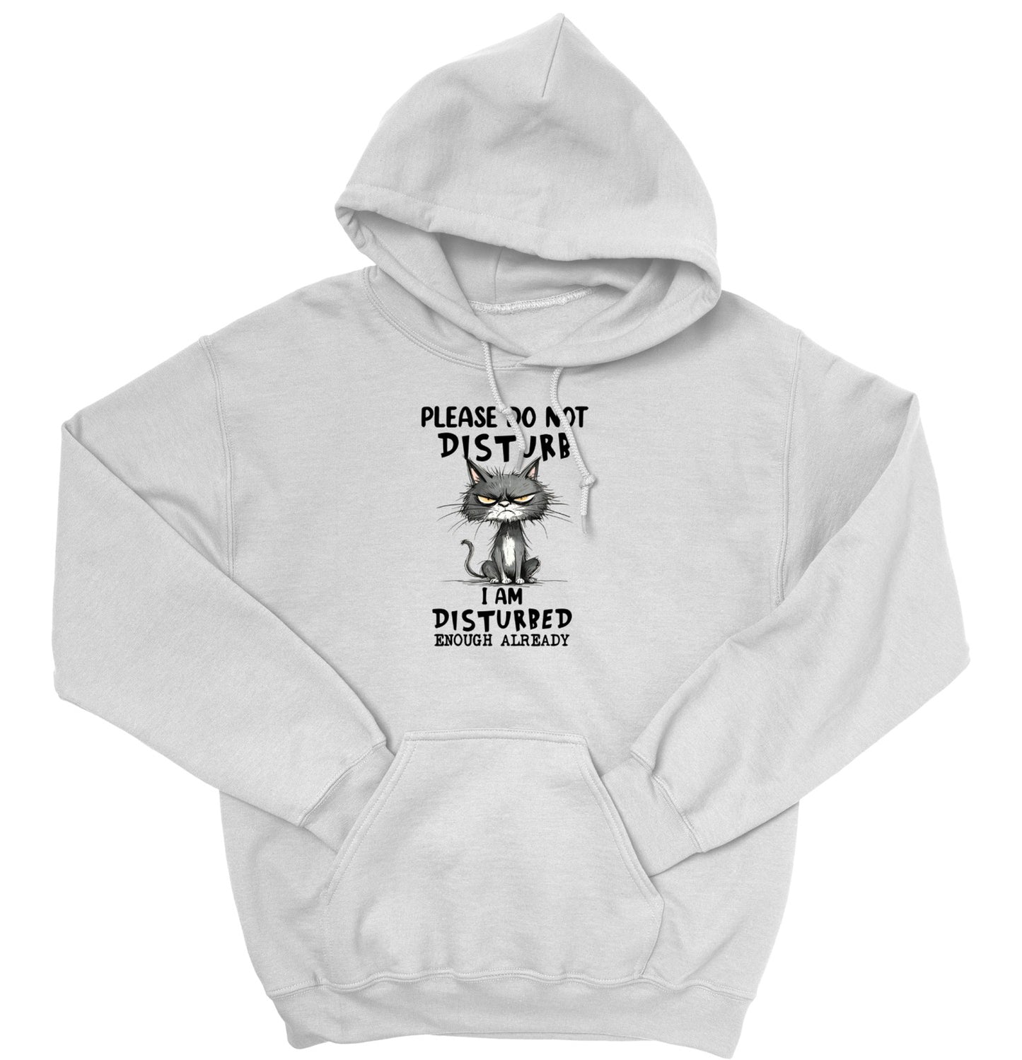 Please Do Not Disturb Cat Unisex Hoodie – Funny Grumpy Sweatshirt