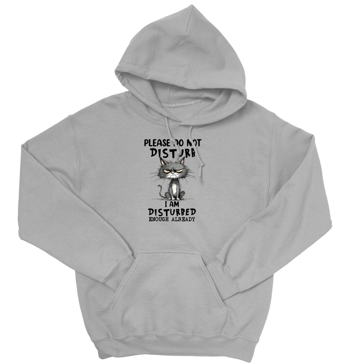 Please Do Not Disturb Cat Unisex Hoodie – Funny Grumpy Sweatshirt