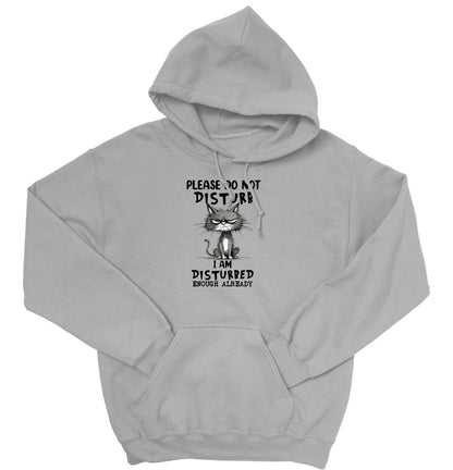 Please Do Not Disturb Cat Unisex Hoodie – Funny Grumpy Sweatshirt