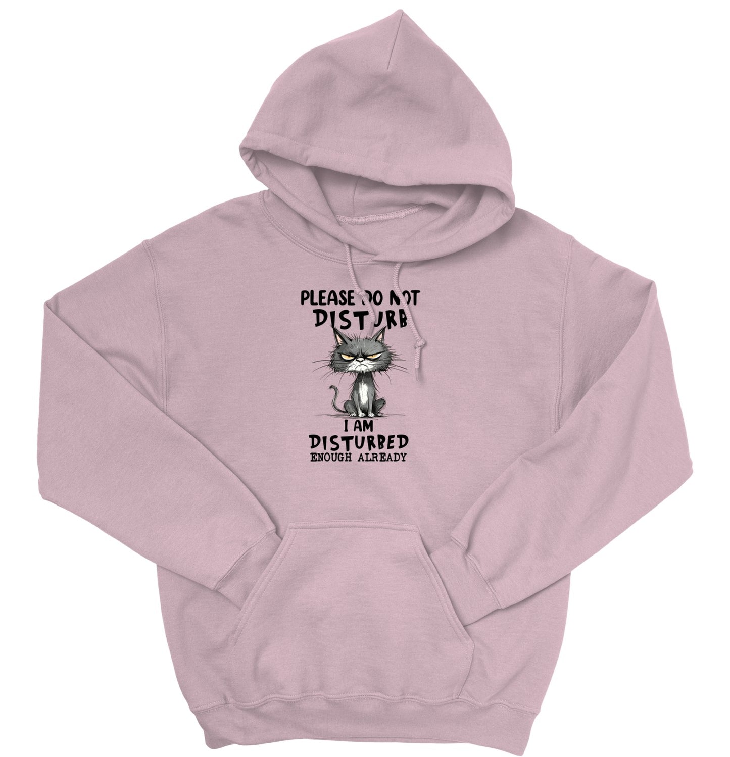 Please Do Not Disturb Cat Unisex Hoodie – Funny Grumpy Sweatshirt