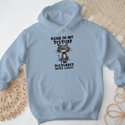 Please Do Not Disturb Cat Unisex Hoodie – Funny Grumpy Sweatshirt
