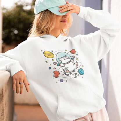 Astronaut Cat Space Adventure Unisex Hoodie