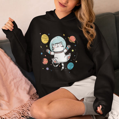 Astronaut Cat Space Adventure Unisex Hoodie