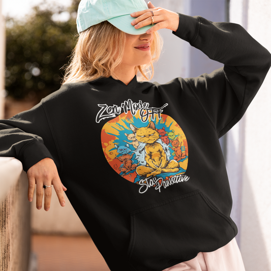 Yoga Zen Cat Stay Pawsitive Unisex Hoodie