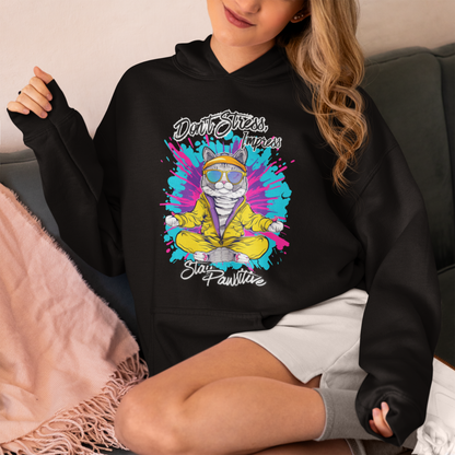 Don’t Stress Impress Stay Pawsitive Unisex Hoodie