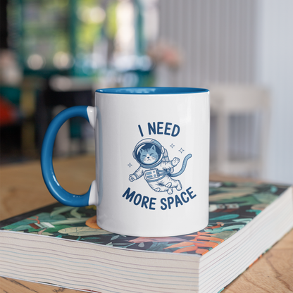 I Need More Space Astronaut Cat Mug