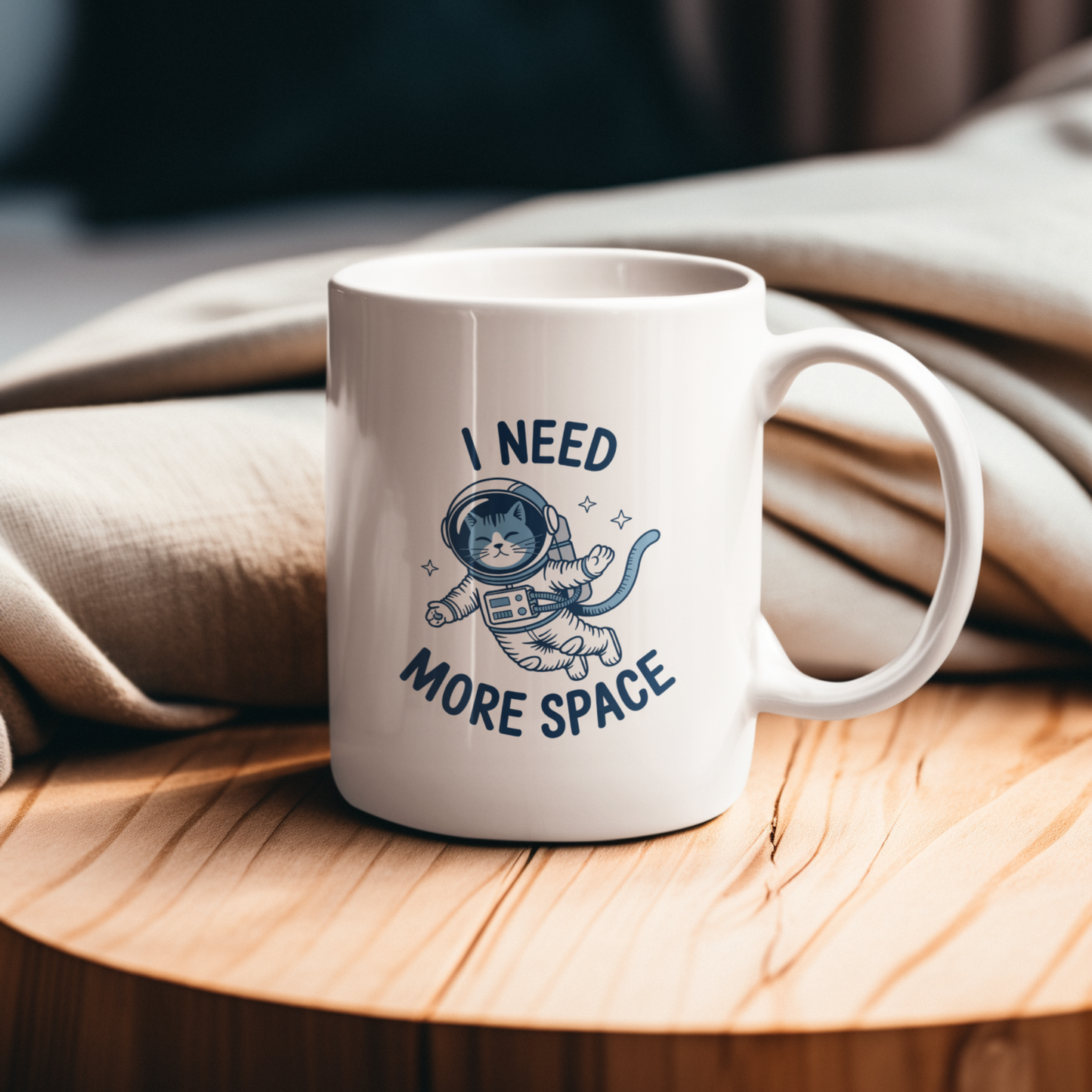 I Need More Space Astronaut Cat Mug