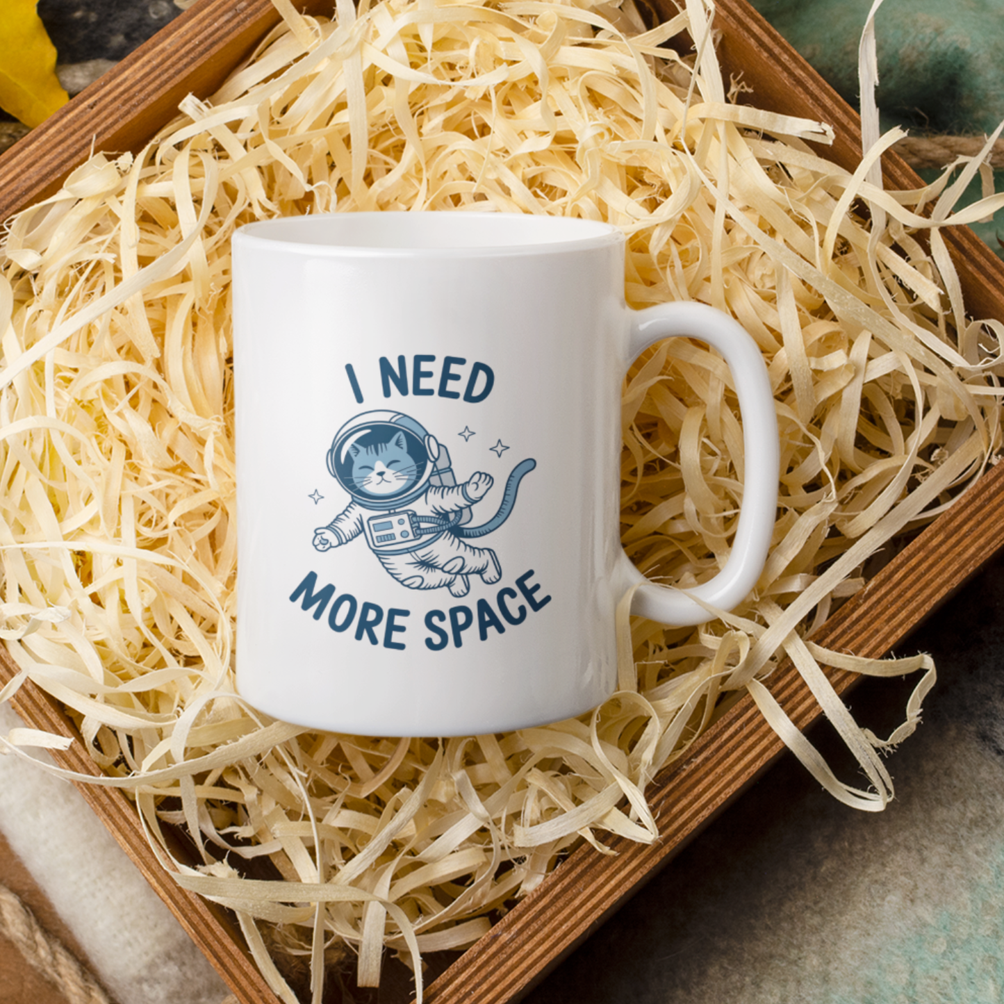 I Need More Space Astronaut Cat Mug