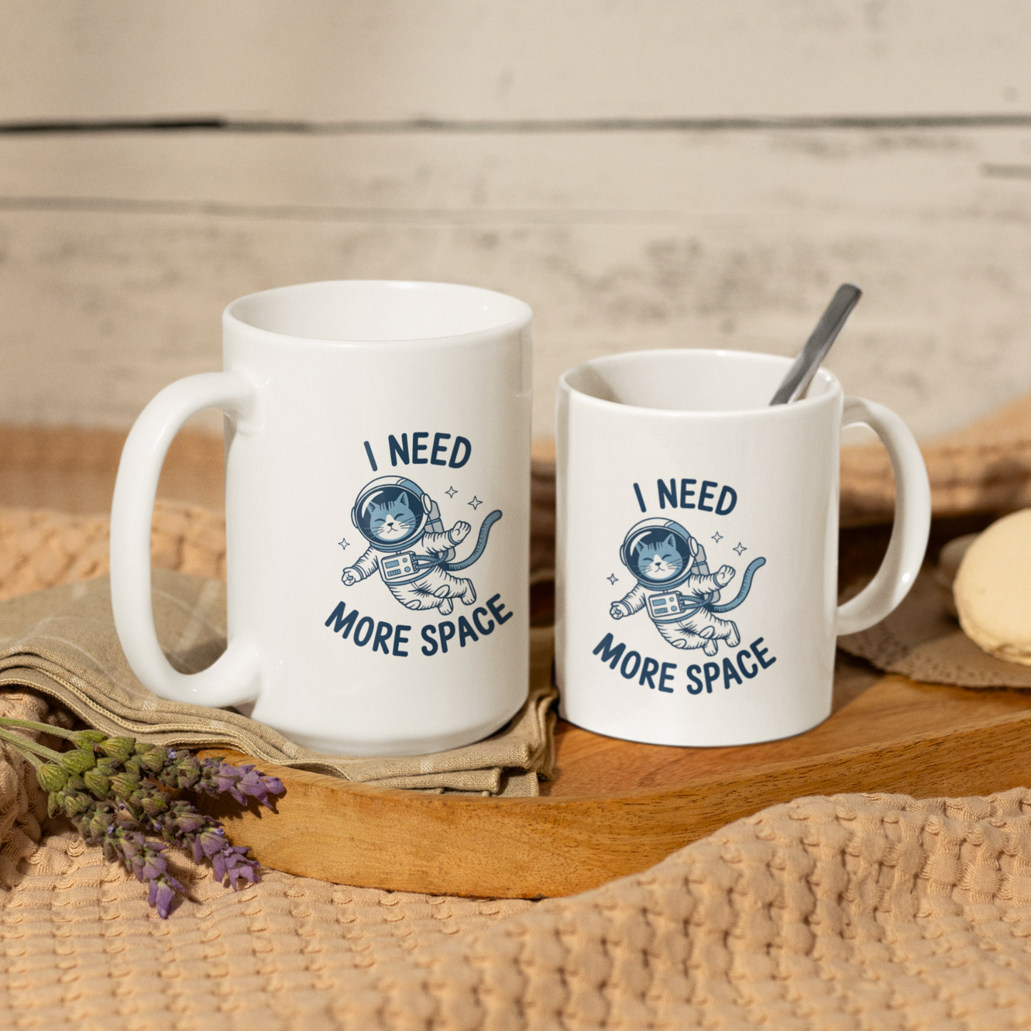 I Need More Space Astronaut Cat Mug