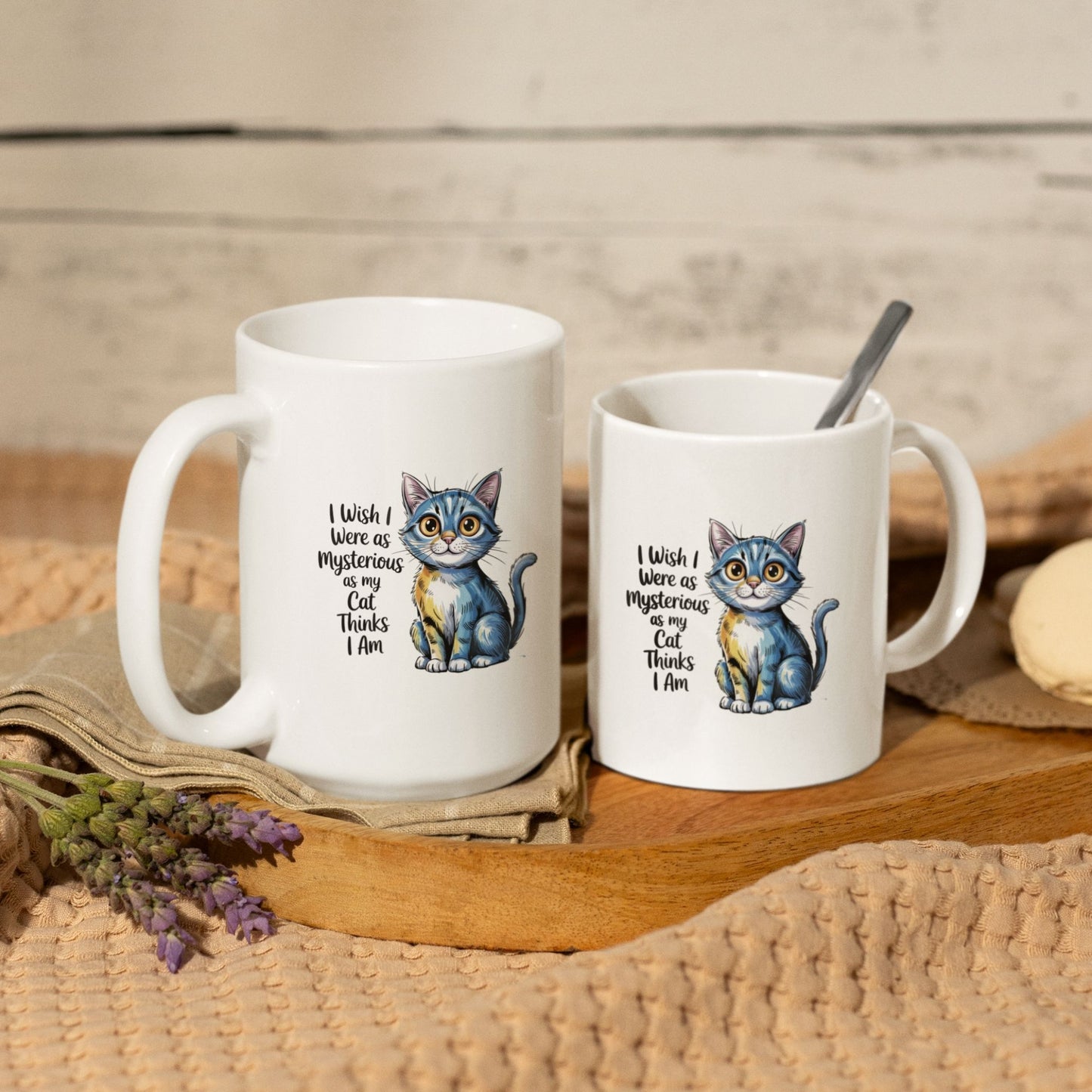 Mysterious Cat Thinks I Am Cute Cat Lover Mug