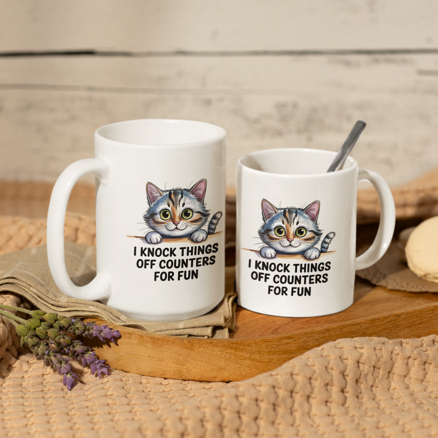 I Knock Things Off Counters for Fun Cute Cat Mug
