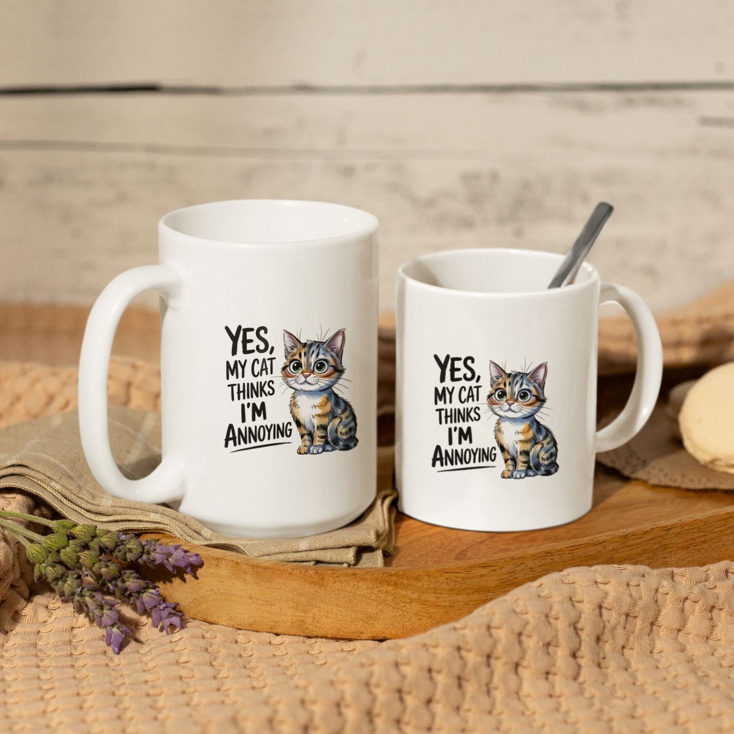 Yes My Cat Thinks I Am Annoying Funny Cat Mug