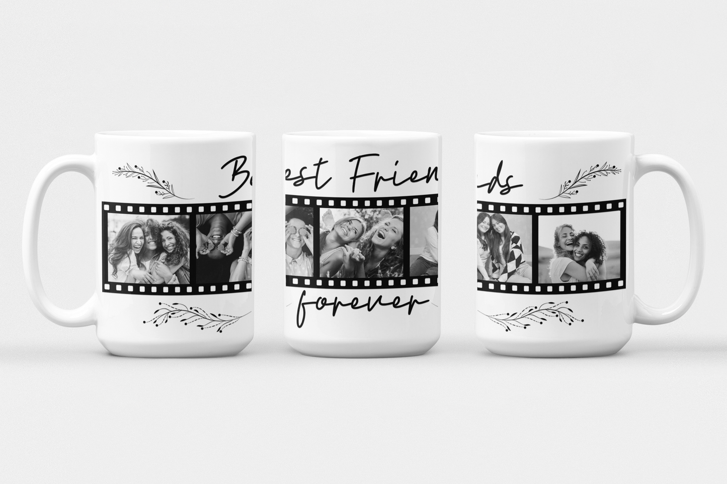 Best Friends Forever Photo Mug — Ceramic Coffee Cup (11oz & 15oz)