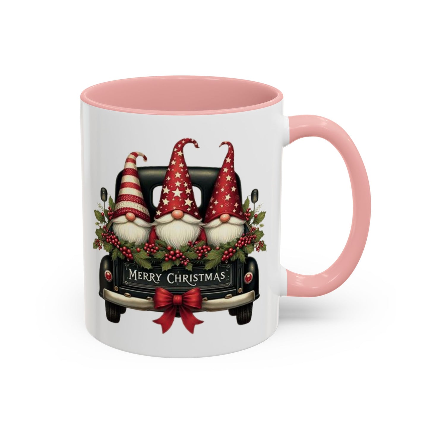 Christmas Gnome Mug – Cute Gnomes in Vintage Truck – Merry Christmas Holiday Coffee Cup – Cozy Winter Gift