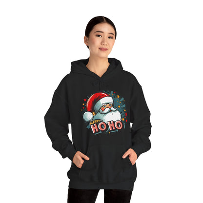Christmas Santa Ho Ho Hoodie – Merry Ho Ho Festive Holiday Sweatshirt