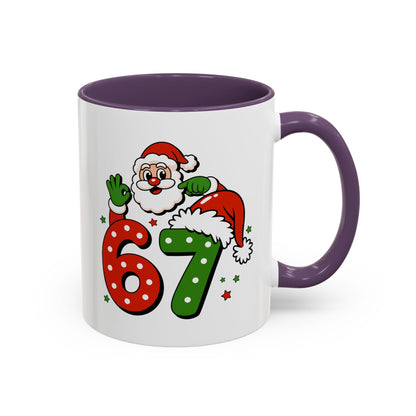 Santa 67 Christmas Coffee Mug — Festive Holiday Accent Mug (11/15oz)