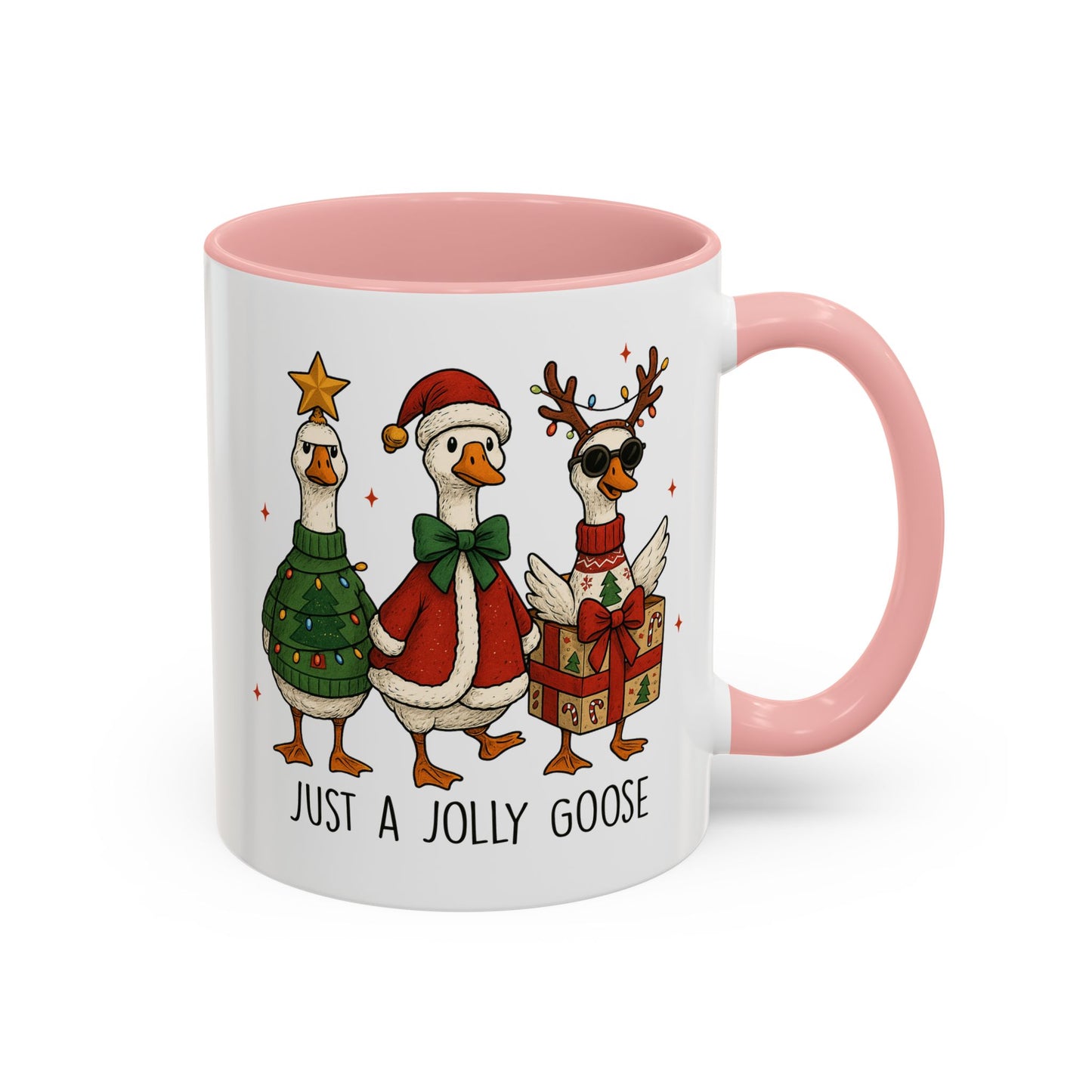Just a Jolly Goose Christmas Mug – Funny Holiday Goose Coffee Cup
