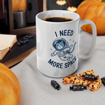 I Need More Space Astronaut Cat Mug