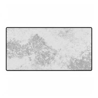 Marble Texture Desk Mat — Large Extended Mouse Pad, Gray White Office & Gaming Surface