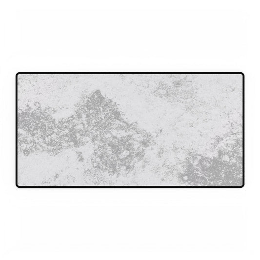 Marble Texture Desk Mat — Large Extended Mouse Pad, Gray White Office & Gaming Surface