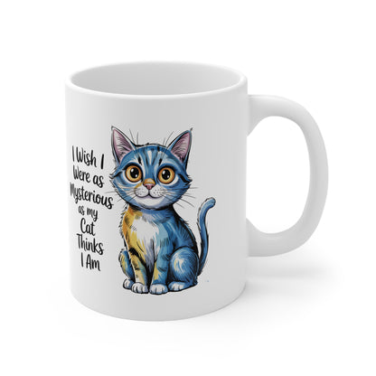 Mysterious Cat Thinks I Am Cute Cat Lover Mug