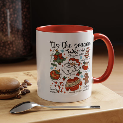 Tis The Season Christmas Coffee Mug — Holiday Baking & Cozy Winter Designs (11/15oz)