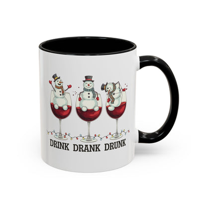 Drink Drank Drunk Wine Christmas Coffee Mug