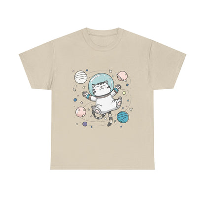 Astronaut Cat T-Shirt – Cute Space Cat Graphic Tee