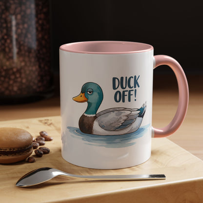 Funny Duck Coffee Mug – Duck Off! Sarcastic Animal Humor Cup