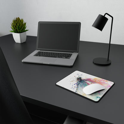 Watercolor Dragonfly Non-Slip Gaming Mouse Pad — Artistic Desk Mousepad for Gamers & Creatives