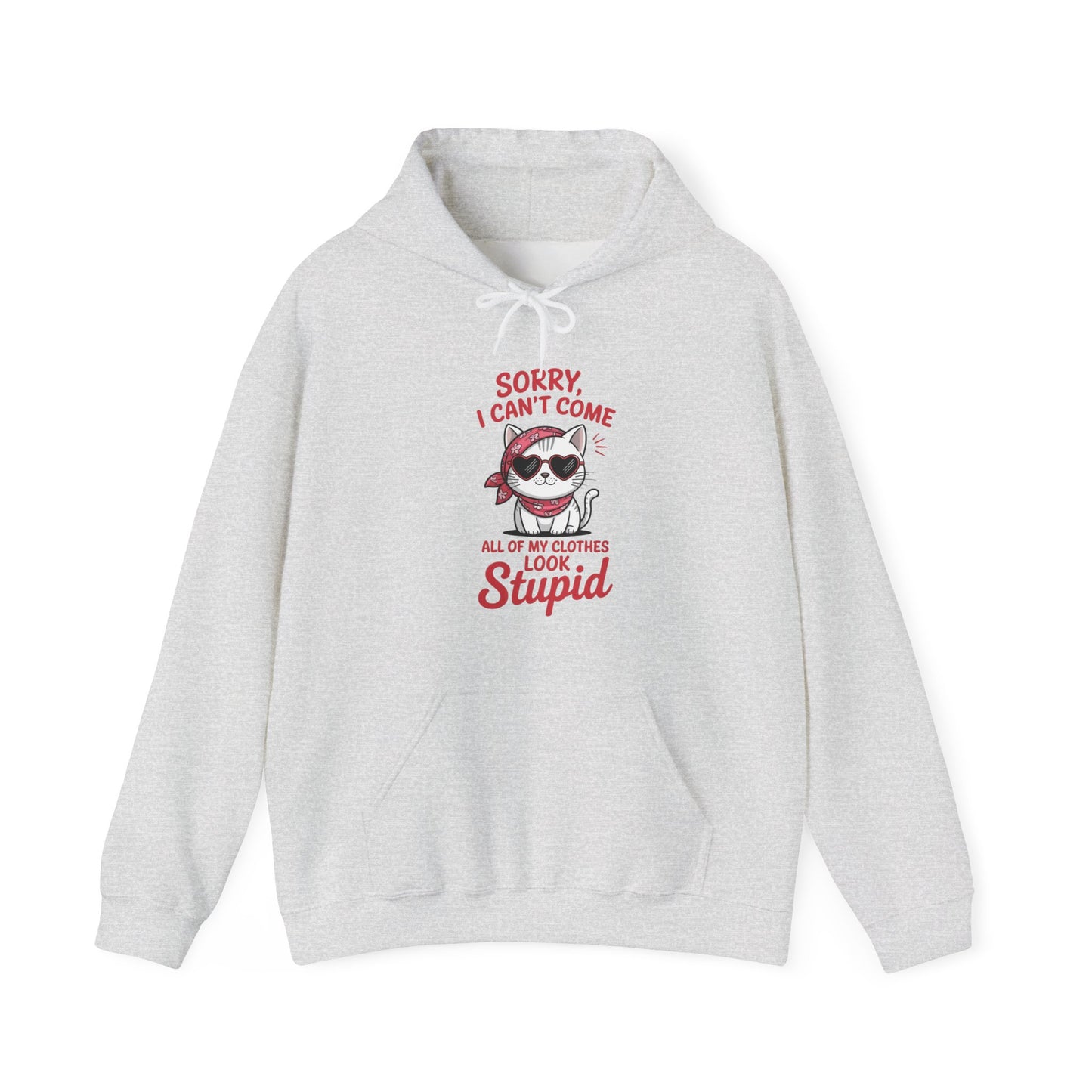 Sorry I Can’t Come Cat Women Hoodie