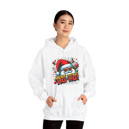 Santa 'Merry Christmas Ho Ho!' Hoodie — Festive Holiday Sweatshirt