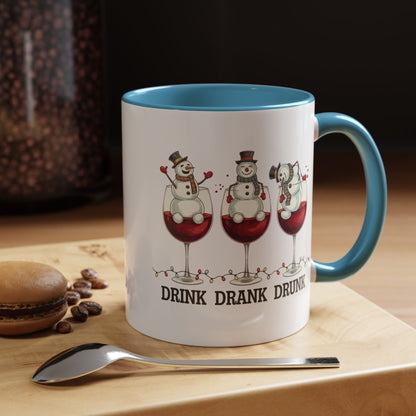 Drink Drank Drunk Wine Christmas Coffee Mug