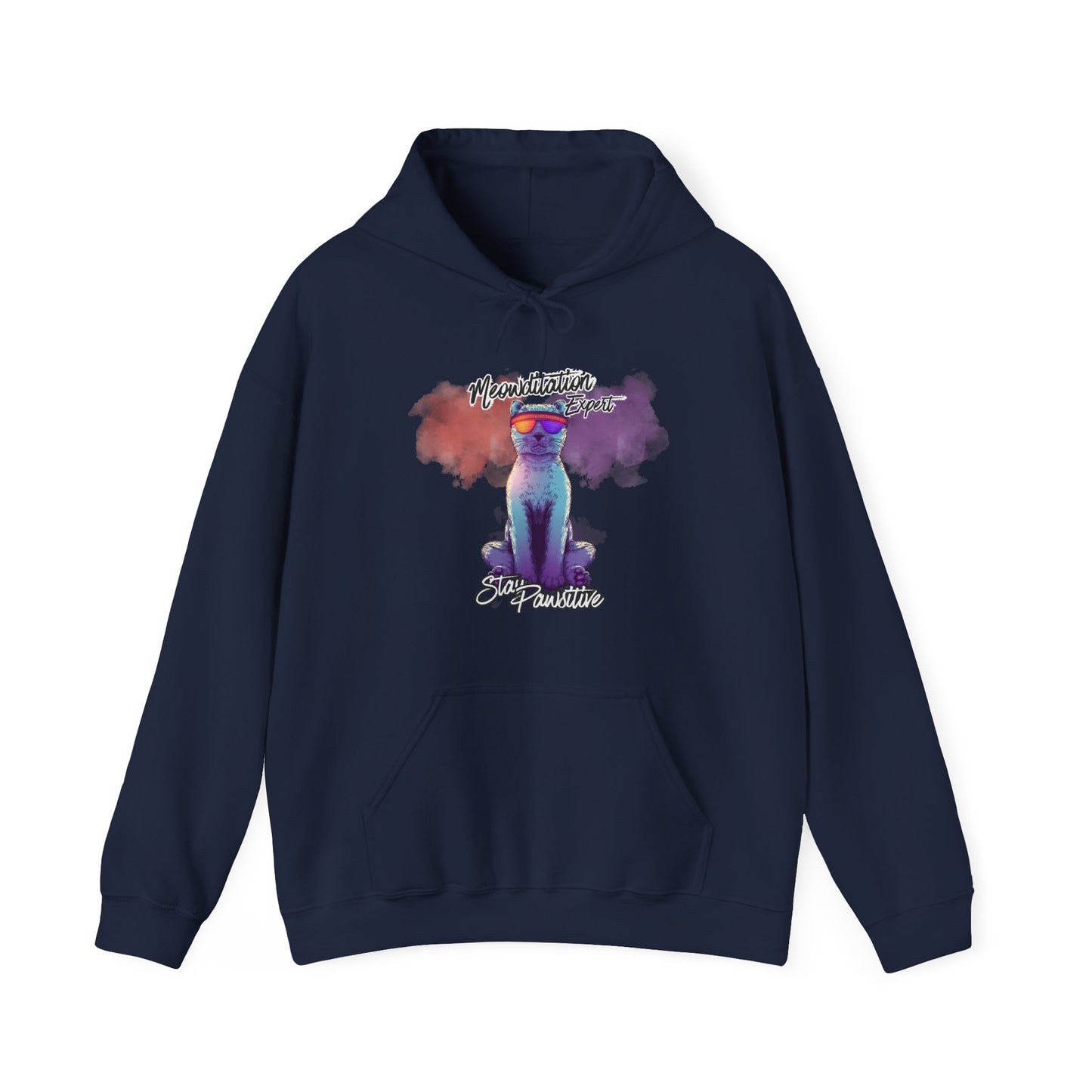 Meowditation Expert Stay Pawsitive Unisex Hoodie