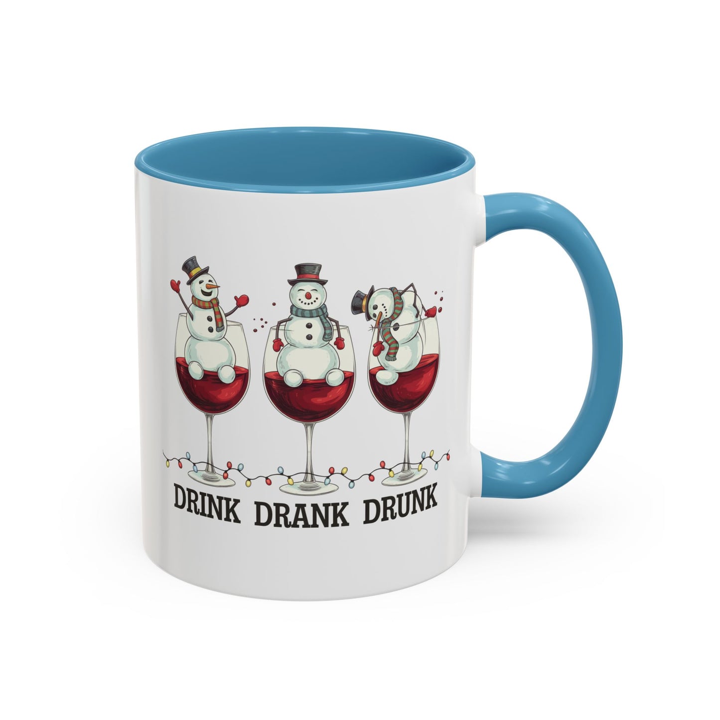 Drink Drank Drunk Wine Christmas Coffee Mug