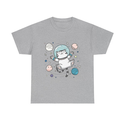 Astronaut Cat T-Shirt – Cute Space Cat Graphic Tee