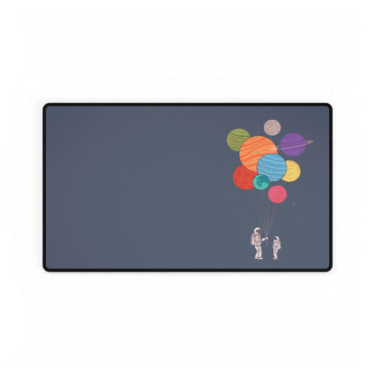 Astronaut & Planets Desk Mat — Large Space-Themed Mousepad