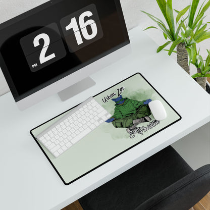 Urban Zen Skateboard Turtle Desk Mat — Stay Positive Gaming Mousepad